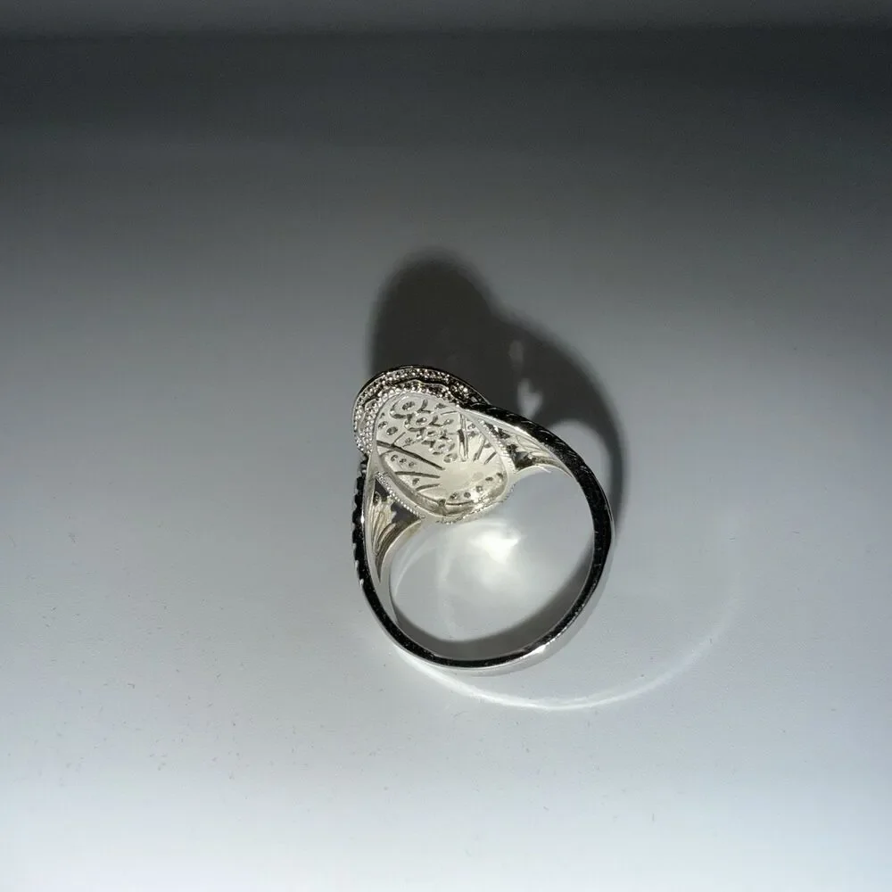 vintage art deco ring sz 10 925 Party Western Aesthetics